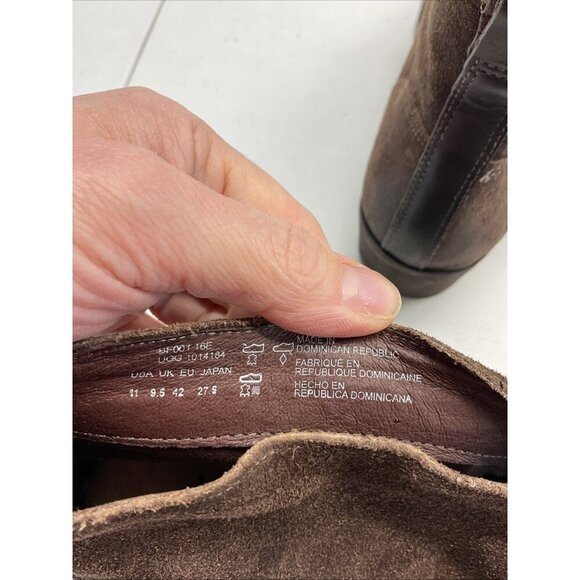 UGG 1014184 Wright‎ Belted Brown Suede Pull-on Ankle Booties Women's US Size 11 - Picture 7 of 8